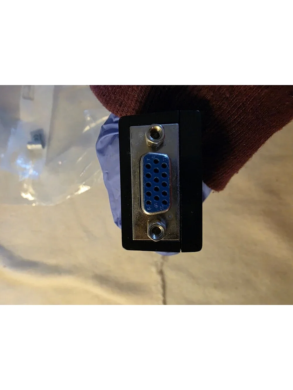 USB-A to VGA Female Display Adapter External Monitor Converter Untested